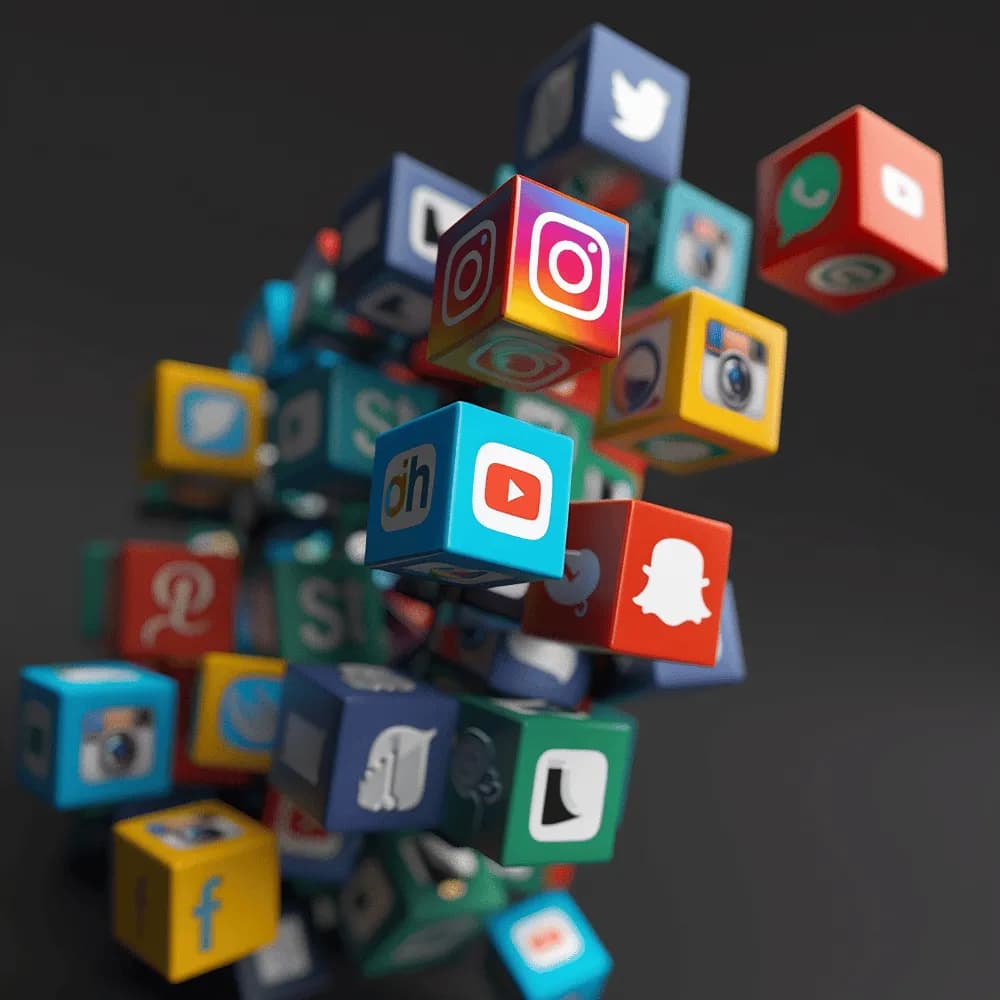 Social media marketing services illustration